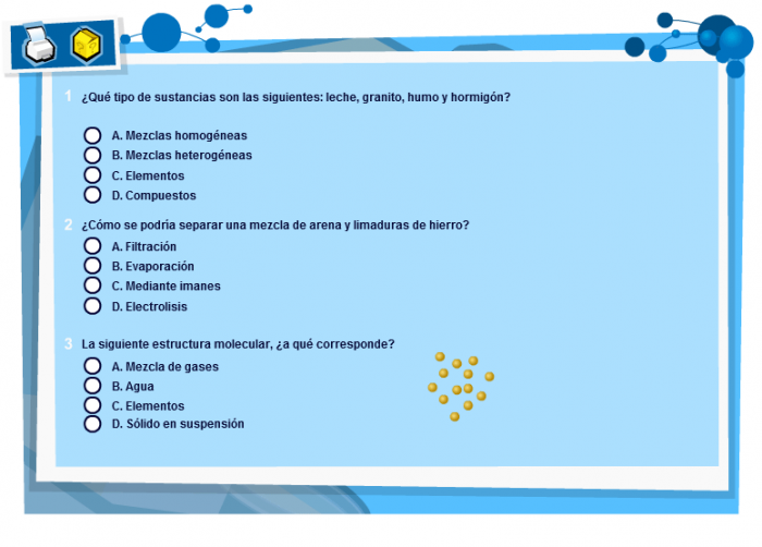An example of the evaluation