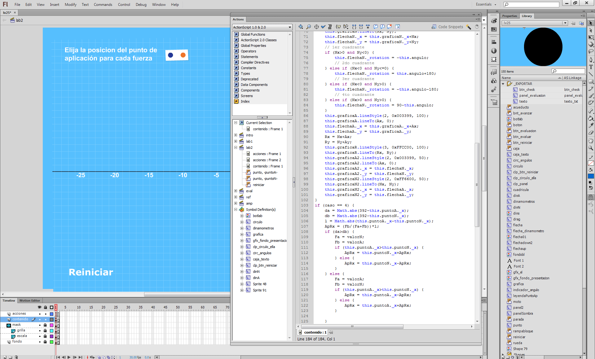 My work was programming the simulations