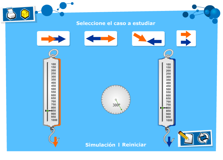 This lab together with the next screenshot creates a graph of how two forces interact in different ways