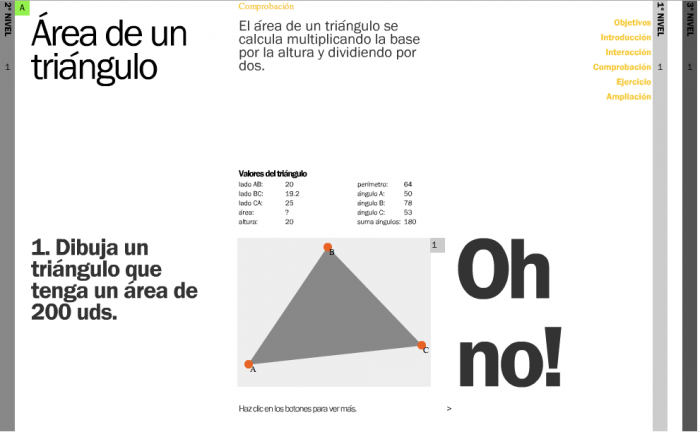 Test: make sure the user learned the area of the triangle