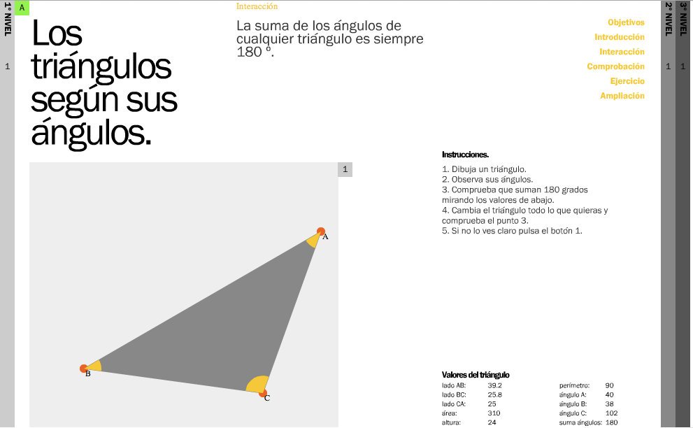 Interaction: check the angles