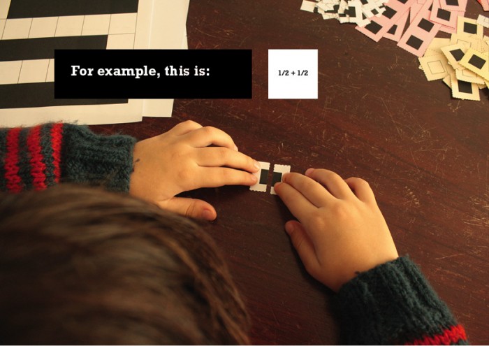 For example, this is 1 = 1 / 2 + 1 / 2