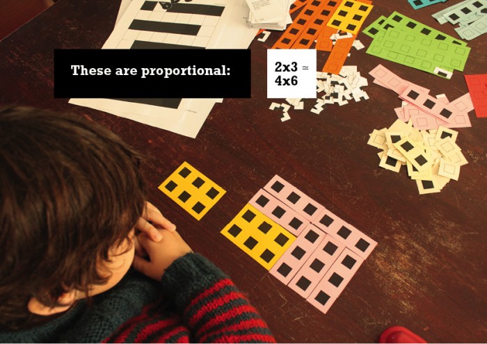 And 2 x 3 is proportional to 4 x 6