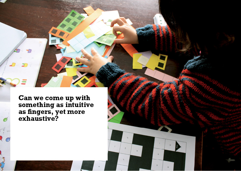Can we come up with something as intuitive as fingers, yet more exhaustive?