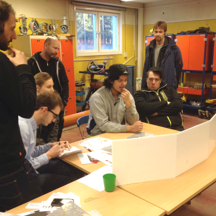 testing our concept with forestry students (future drivers)